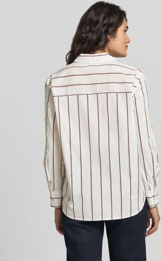 Stefanel Regular fit overhemdblouse met contrasterende manchetten - Foto 2