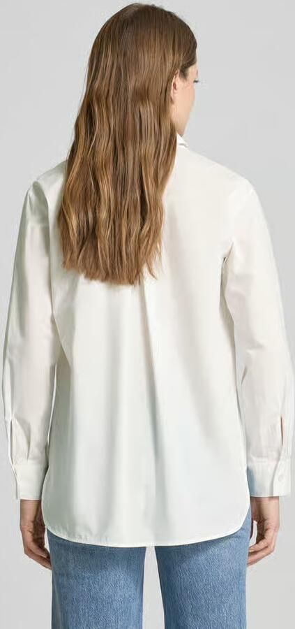 Stefanel Regular fit overhemdblouse met verlengd rugpand
