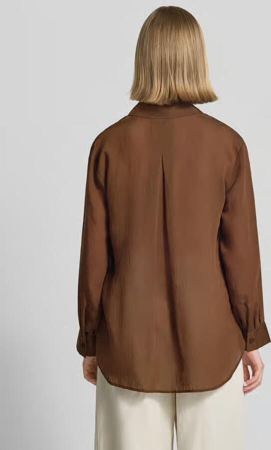 Stefanel relaxed fit overhemdblouse van lyocellmix - Foto 4