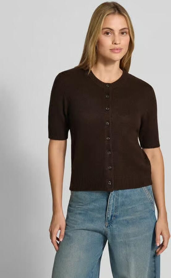 Stefanel Slim fit cardigan van puur linnen in tricotlook - Foto 2