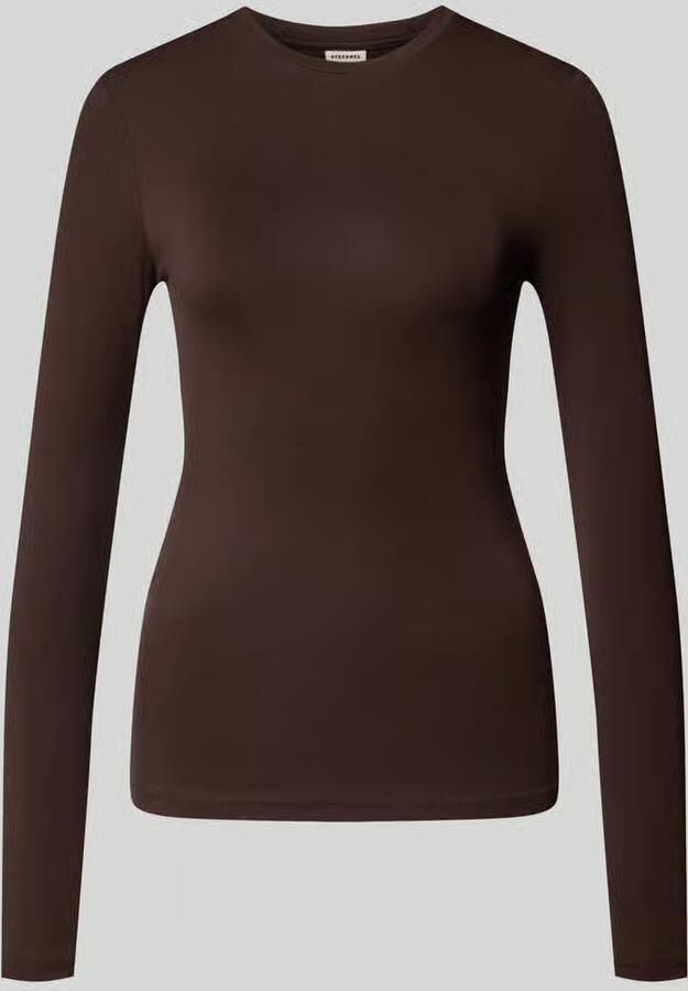 Stefanel slim fit longsleeve van elastische wolmix