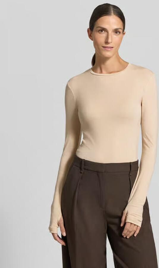 Stefanel slim fit longsleeve van elastische wolmix - Foto 2