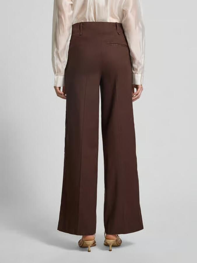 Stefanel straight fit linnenbroek met viscose