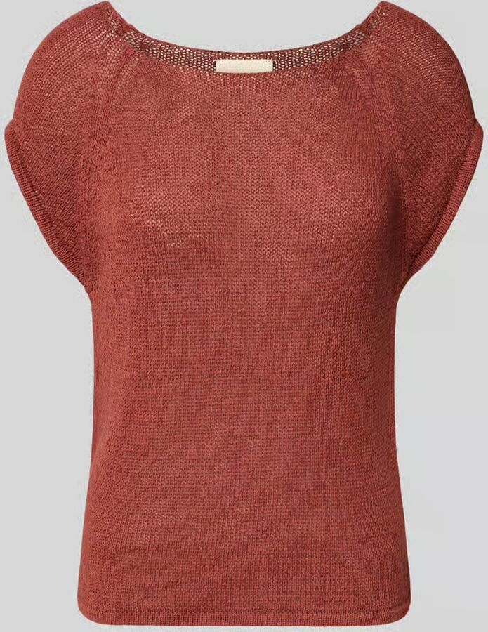 Stefanel T-shirt in tricotlook met ronde hals