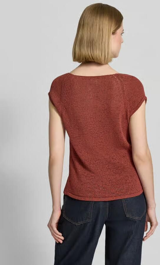 Stefanel T-shirt in tricotlook met ronde hals - Foto 4