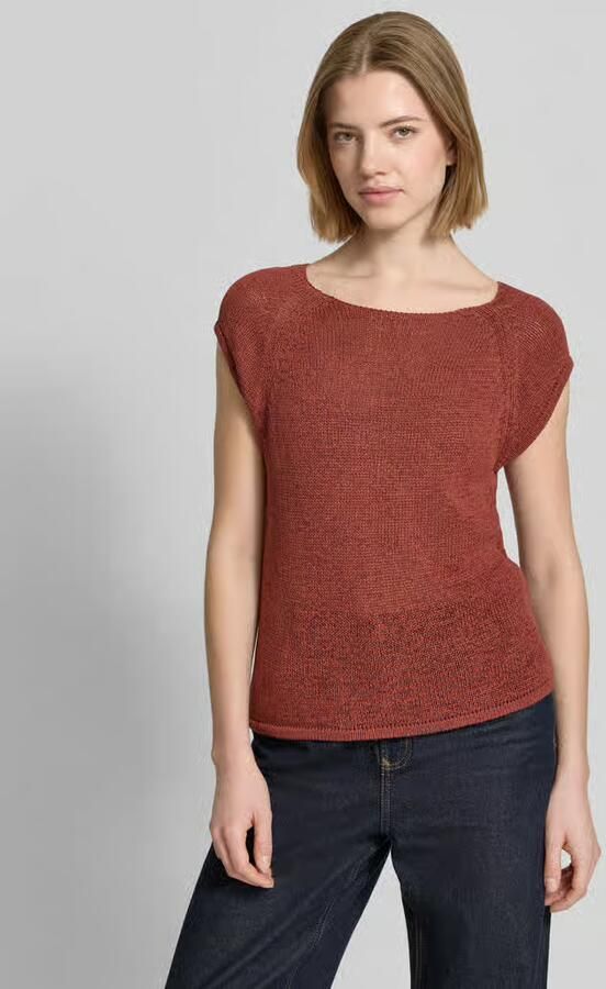 Stefanel T-shirt in tricotlook met ronde hals - Foto 3