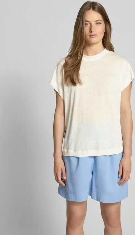 Stefanel T-shirt met geribde ronde hals - Foto 2