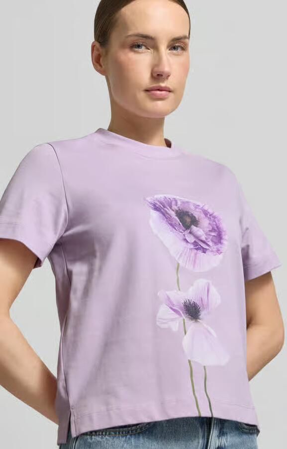 Stefanel T-shirt met motiefprint model 'FIORE'
