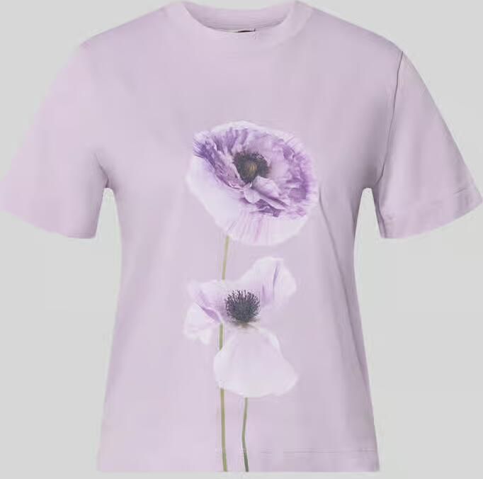 Stefanel T-shirt met motiefprint model 'FIORE'