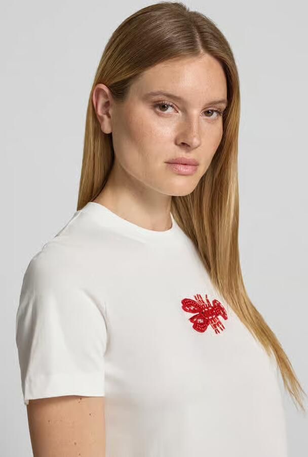 Stefanel T-shirt met parels en ronde hals - Foto 2