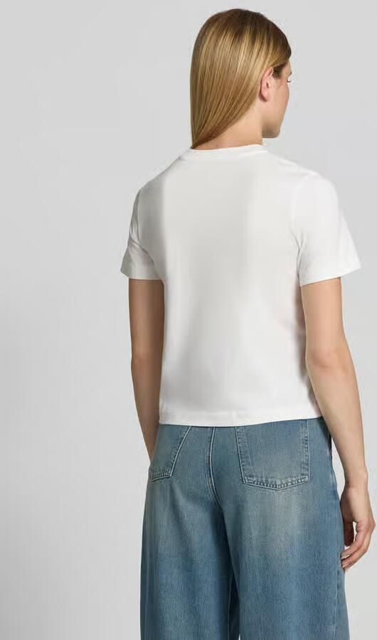 Stefanel T-shirt met parels en ronde hals