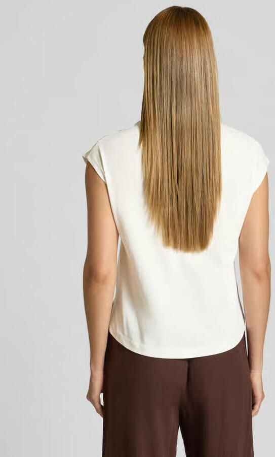 Stefanel T-shirt met ronde hals en stitchings - Foto 3