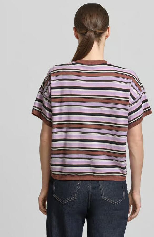 Stefanel T-shirt met verlaagde schouders - Foto 2