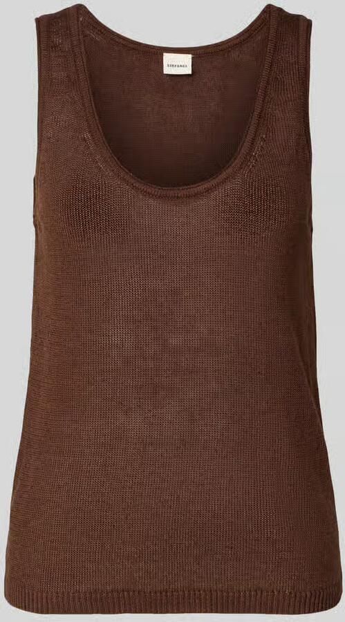Stefanel Tanktop met ronde hals