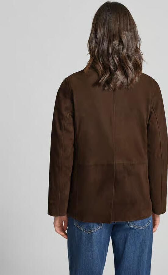 Stefanel Veloursleren jack met knoopsluiting - Foto 3