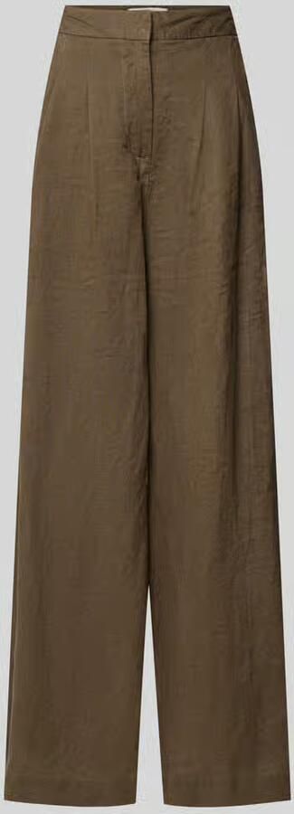 Stefanel wide fit broek met bandplooien model 'Ginkoli' - Foto 2