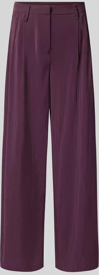 Stefanel wide fit broek met plooien in de taille - Foto 3