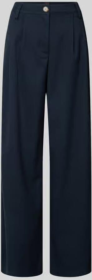 Stefanel Wide fit stoffen broek met viscose model 'Slouchy' - Foto 2
