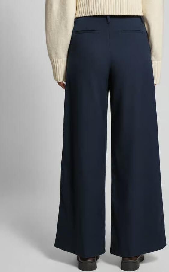 Stefanel Wide fit stoffen broek met viscose model 'Slouchy' - Foto 3