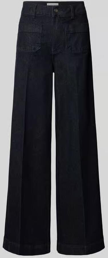 Stefanel wide leg jeans met opgestikte zakken