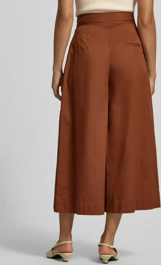Stefanel Wide leg stoffen broek met rimpelingen - Foto 3