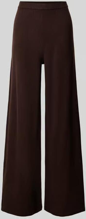 Stefanel Wide leg wollen broek van zuivere scheerwol