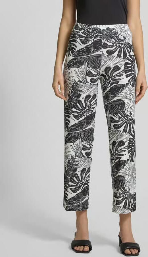 Stehmann Broek met verkorte pasvorm en elastische band model 'Filiz' - Foto 2