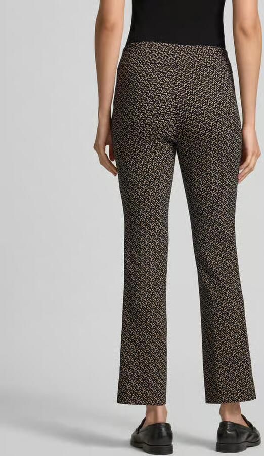 STEHMANN Flared stoffen broek met elastische band model 'Ina'