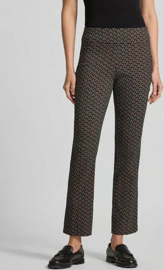 STEHMANN Flared stoffen broek met elastische band model 'Ina' - Foto 2
