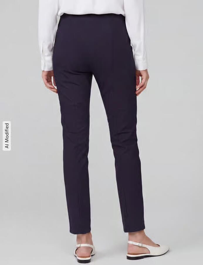 Stehmann Regular fit smalle broek van viscosemix model 'Ina' - Foto 6