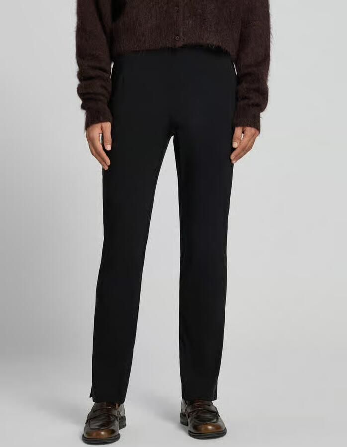 Stehmann Regular fit smalle broek van viscosemix model 'Ina' - Foto 4