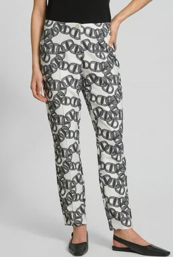 STEHMANN Regular fit stoffen broek met vaste persplooien model 'Ellsa' - Foto 5