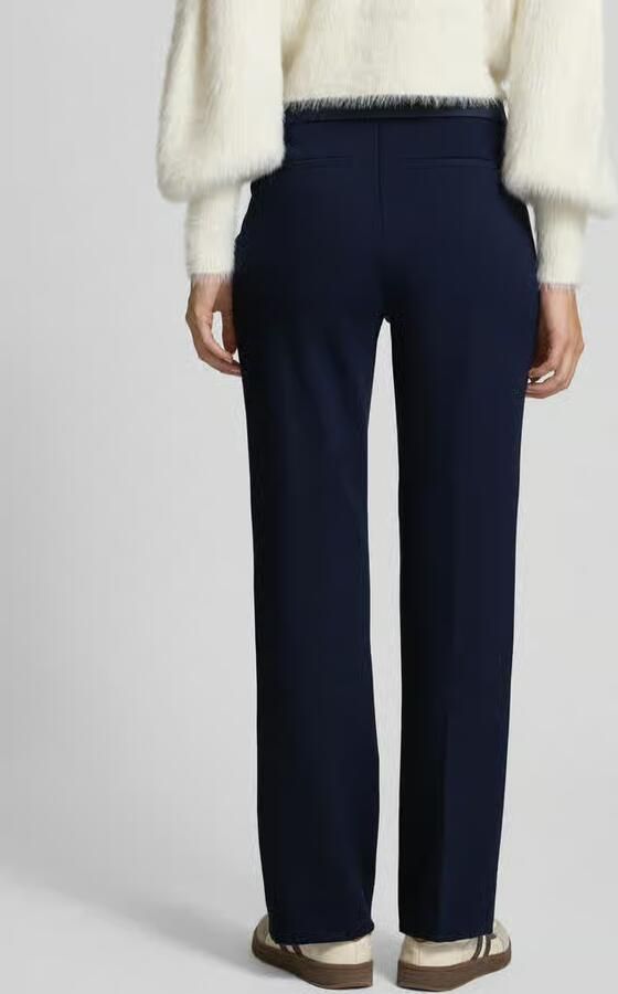 Stehmann Regular fit rechte broek van viscosemix model 'Editta'