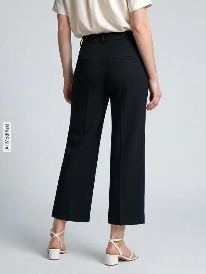 Stehmann straight fit culotte van viscosemix model 'Fenja' - Foto 2