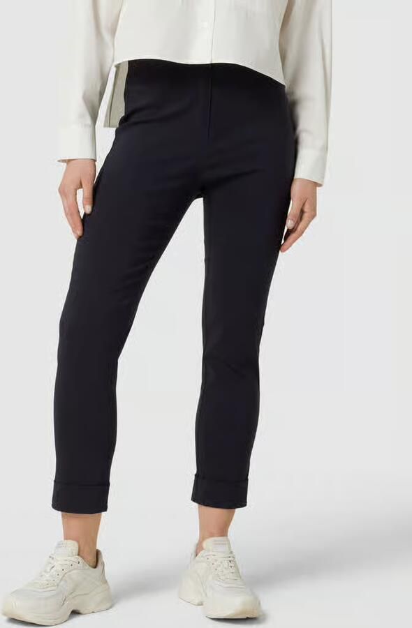 Stehmann Straight leg fit stoffen broek met steekzakken opzij model 'IGOR' - Foto 6