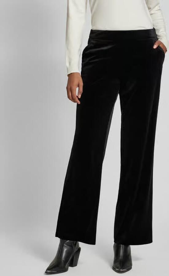 STEHMANN Straight leg stoffen broek met elastische band model 'Flanna' - Foto 2