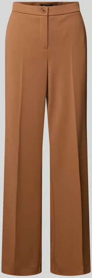 STEHMANN Wide leg bandplooibroek met steekzakken model 'Hillda'