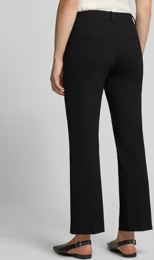 Stehmann wide leg broek met riemlussen model 'Fenja'