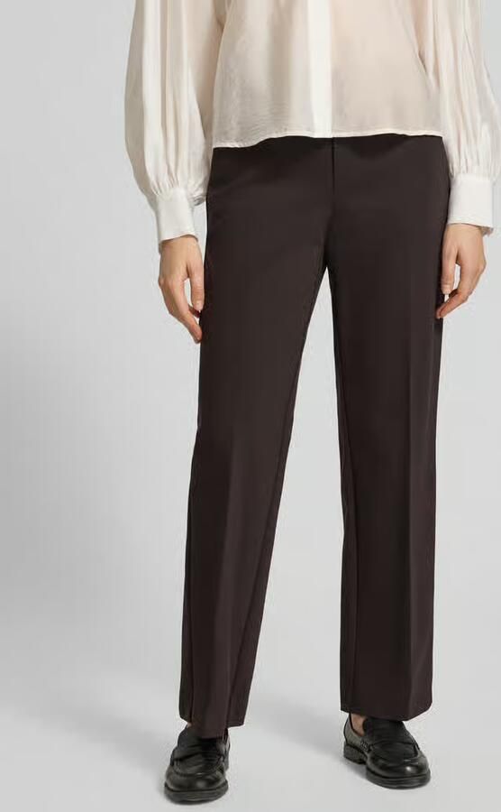 STEHMANN Straight leg stoffen broek met persplooien model 'Fenja' - Foto 2