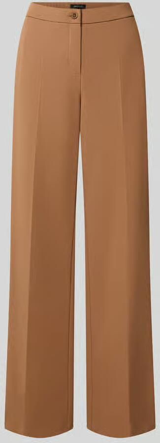 STEHMANN Wide leg bandplooibroek met steekzakken model 'Hillda'