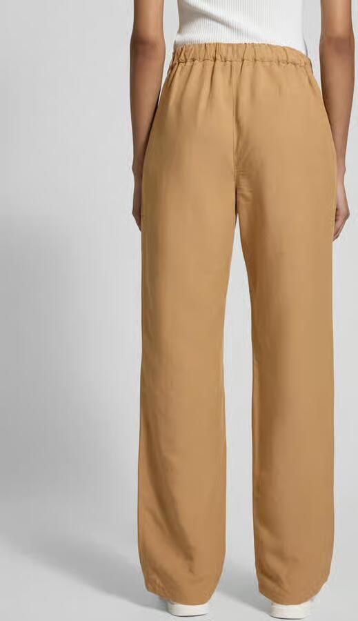 Stehmann Wide leg stoffen broek met bandplooien model 'Alexandria'