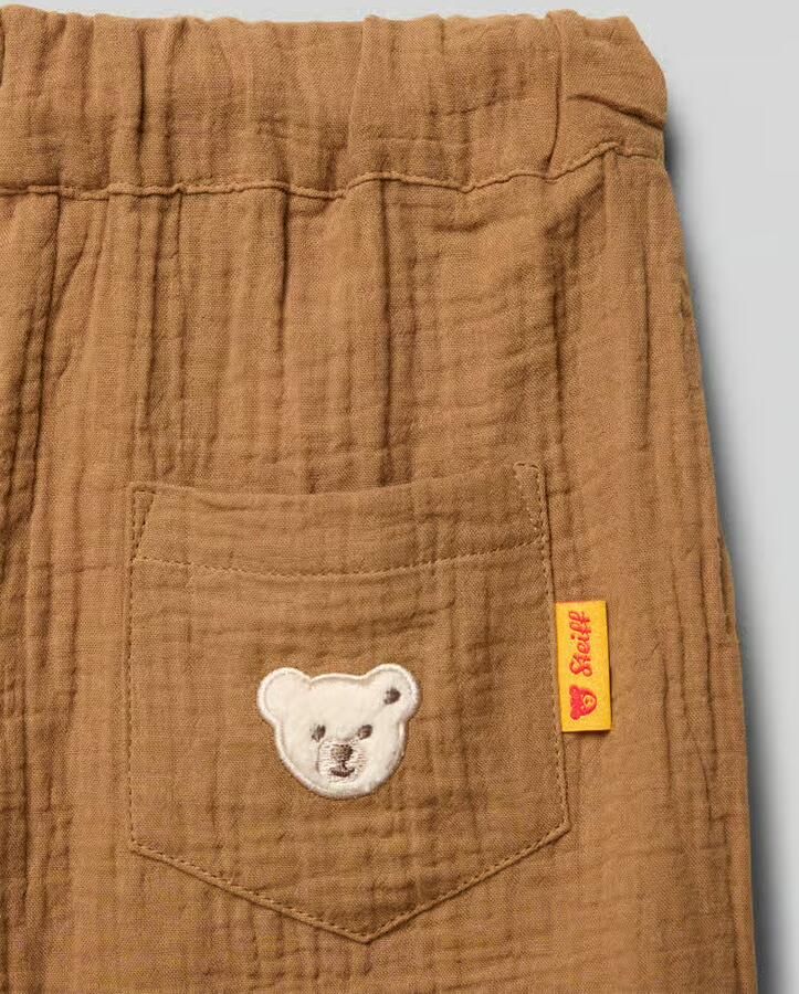 Steiff regular fit short met logodetail