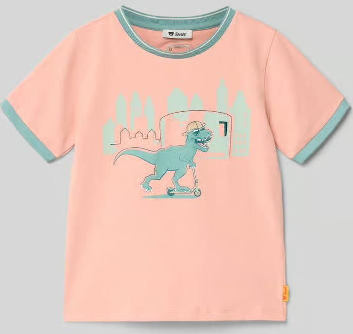 Steiff Regular fit T-shirt met motiefprint - Foto 2