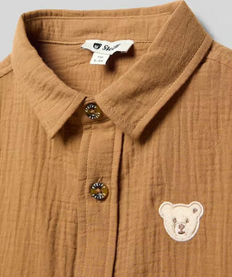 Steiff regular fit vrijetijdsoverhemd met logodetail