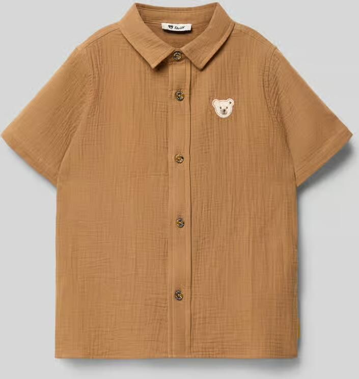 Steiff regular fit vrijetijdsoverhemd met logodetail - Foto 2