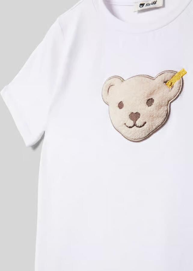 Steiff T-shirt met logobadge