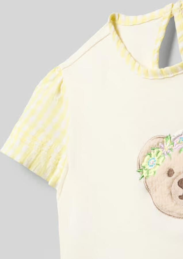 Steiff T-shirt met rugdecolleté met druppelvormige hals