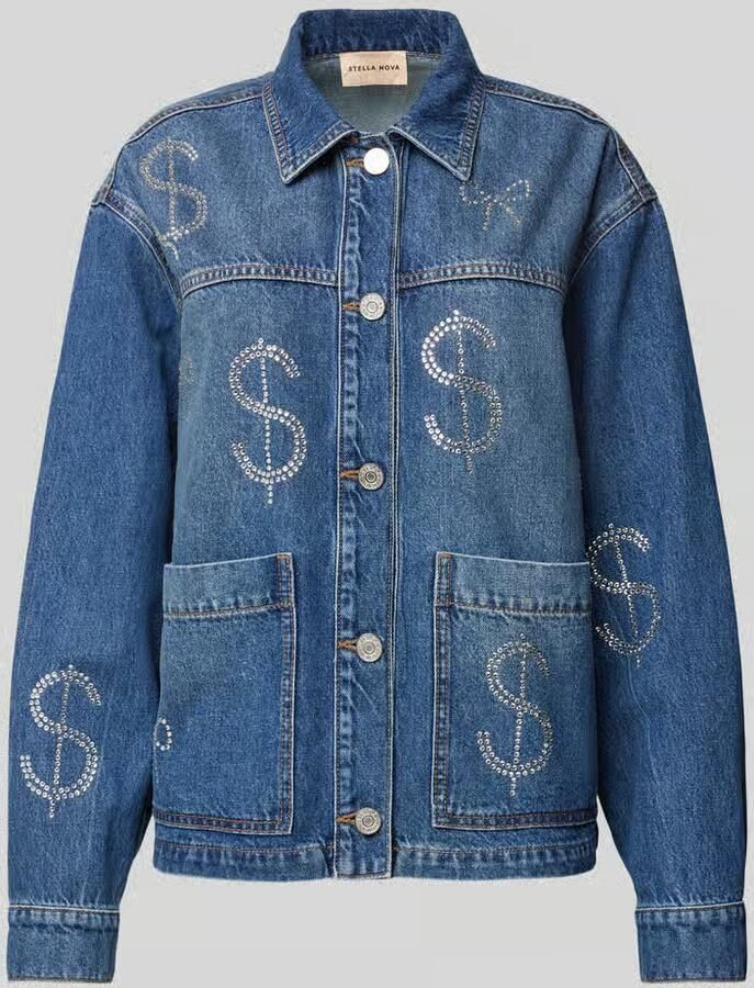 Stella Nova Jeansjack met strass-steentjes - Foto 2