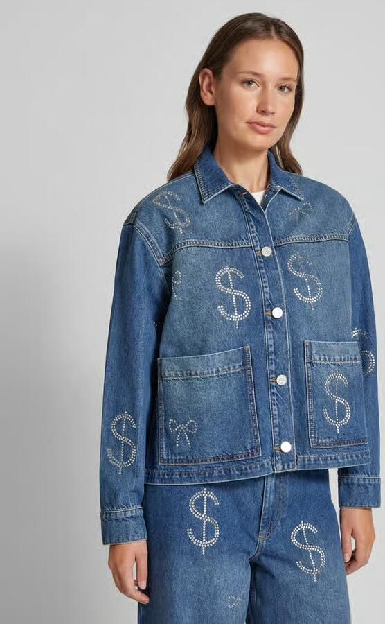 STELLA NOVA Jeansjack met strass-steentjes - Foto 3