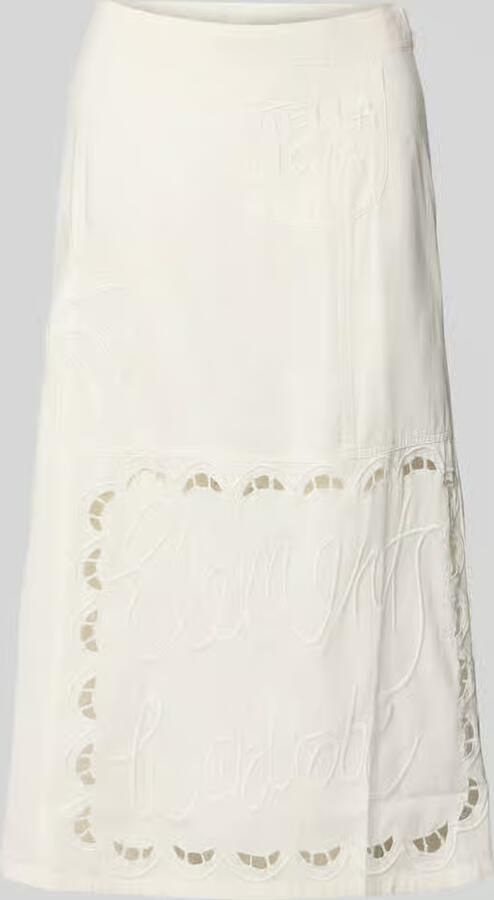 STELLA NOVA Midirok met broderie anglaise model 'Elements' - Foto 2